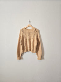 Free People Textured Knit Sweater (M)