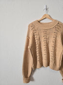 Free People Textured Knit Sweater (M)