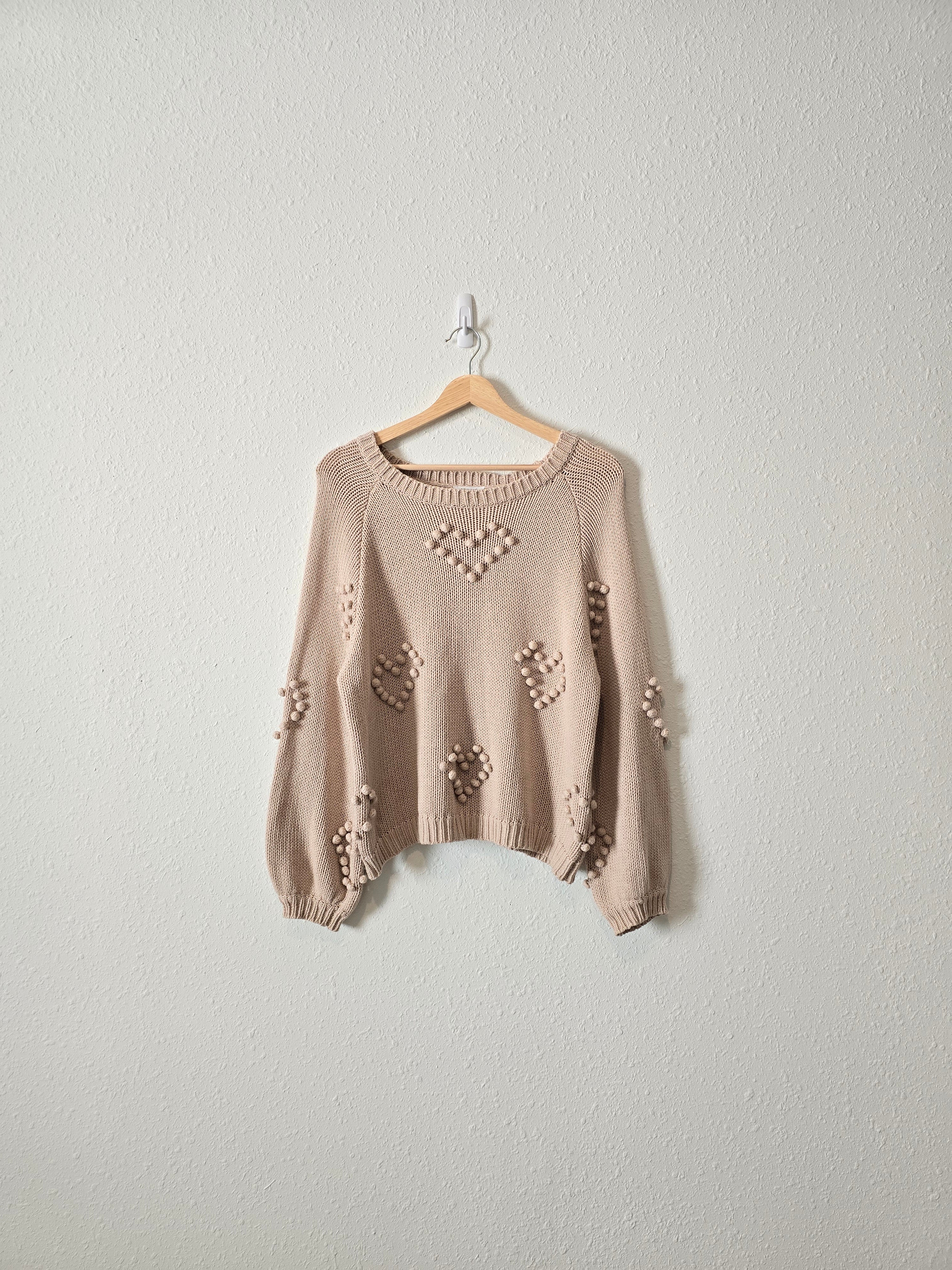 Storia Textured Heart Sweater (M)