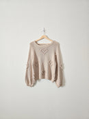 Storia Textured Heart Sweater (M)