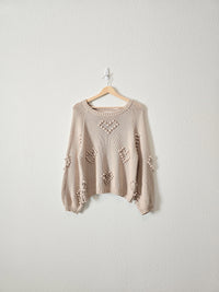 Storia Textured Heart Sweater (M)