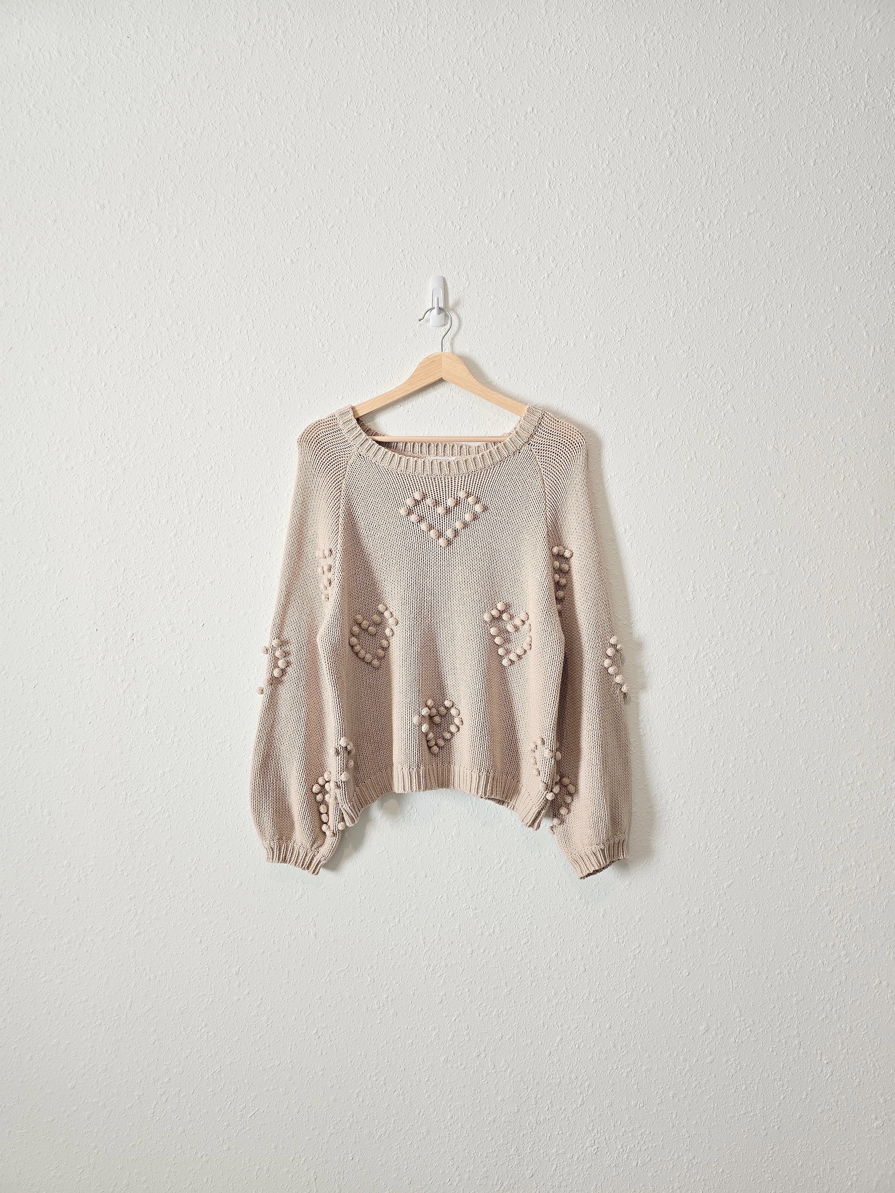 Storia Textured Heart Sweater (M)