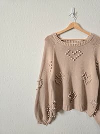 Storia Textured Heart Sweater (M)