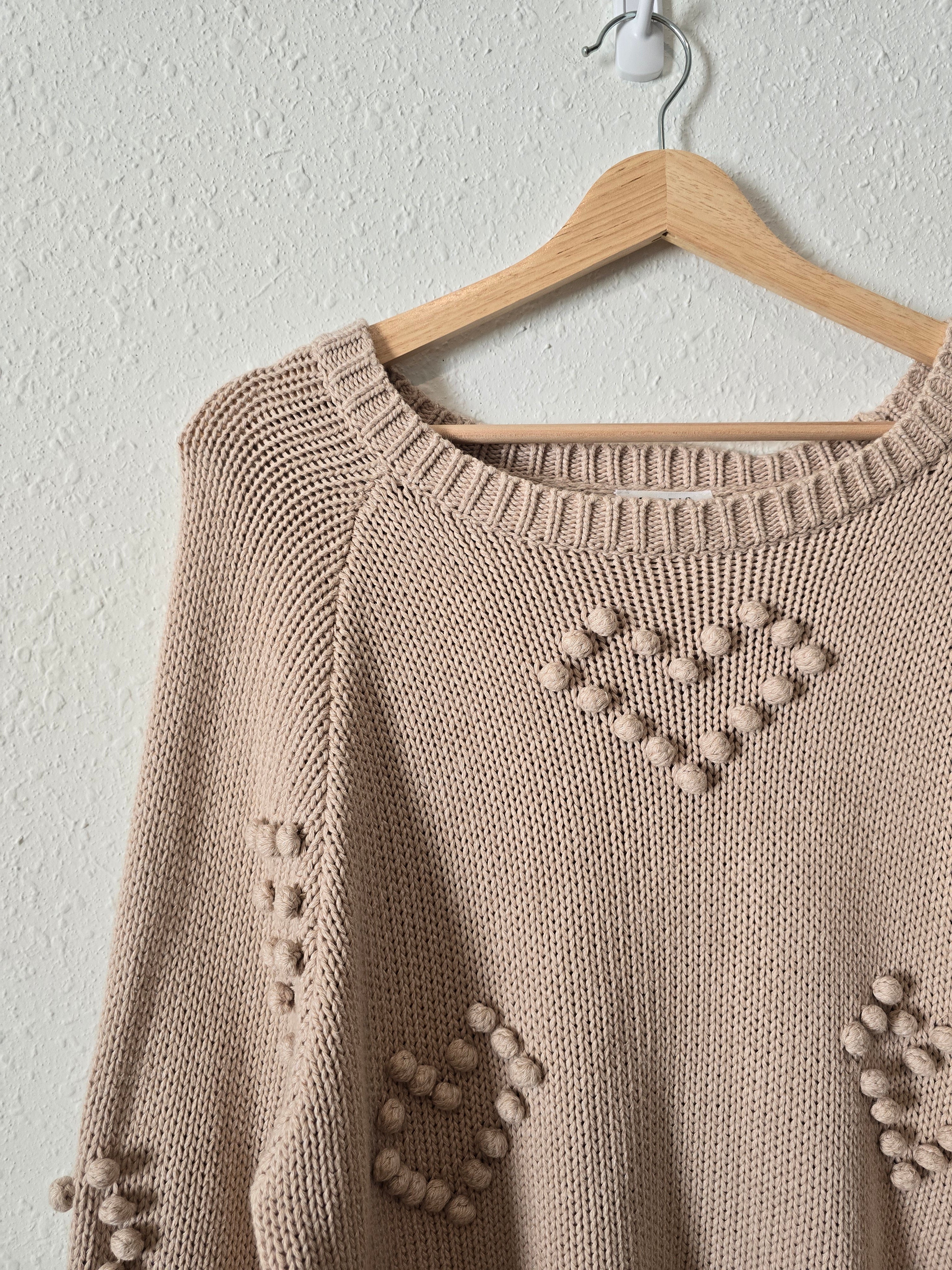 Storia Textured Heart Sweater (M)