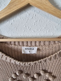 Storia Textured Heart Sweater (M)