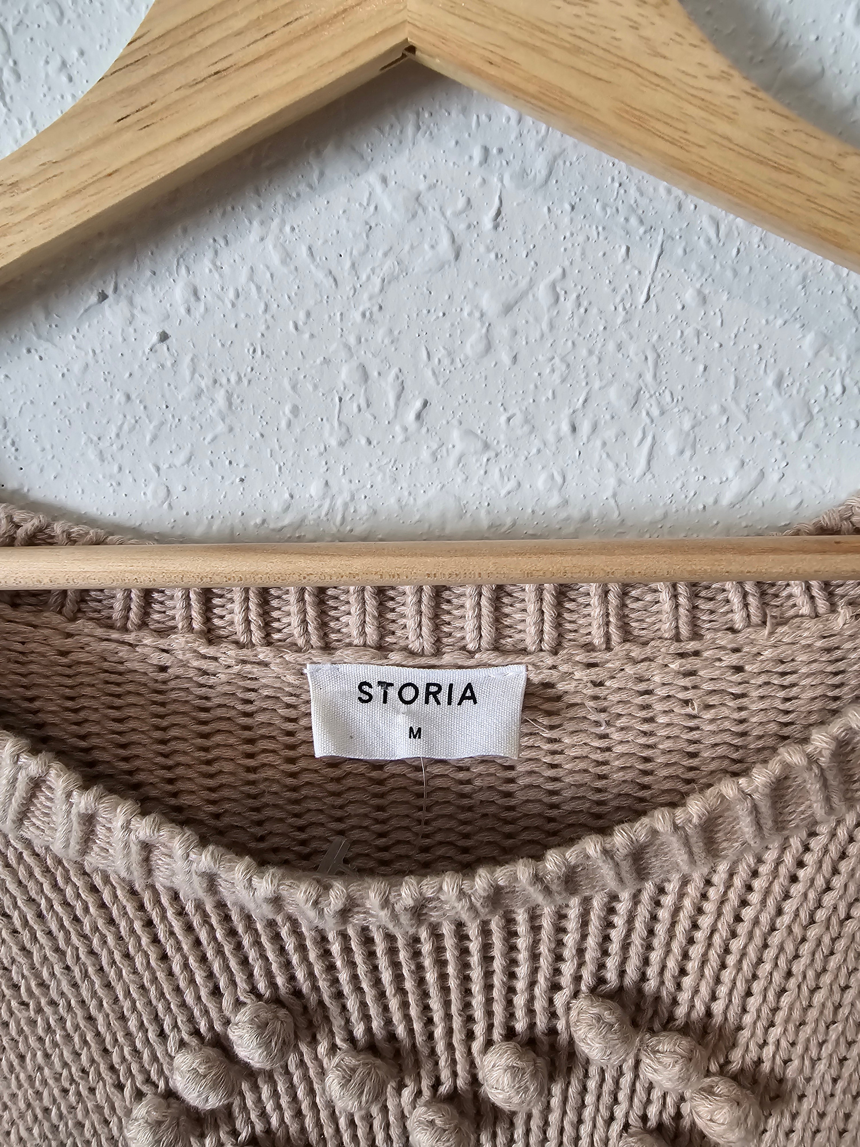 Storia Textured Heart Sweater (M)