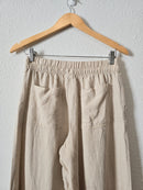 Linen Blend Wide Leg Pants (XS)