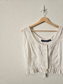 Vintage Floral Crop Tank (L)