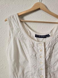Vintage Floral Crop Tank (L)