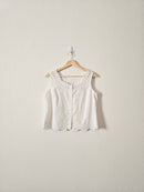 Vintage Button Up Eyelet Tank (8)