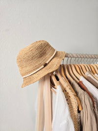 Raffia Straw Bucket Hat