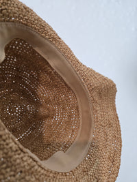 Raffia Straw Bucket Hat