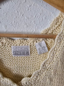 Vintage Cream Knit Tank (S)