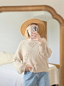 Storia Textured Heart Sweater (M)