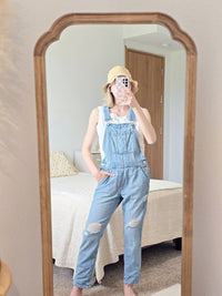 Gap Slouchy Denim Overalls (XS)