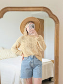 Free People Textured Knit Sweater (M)