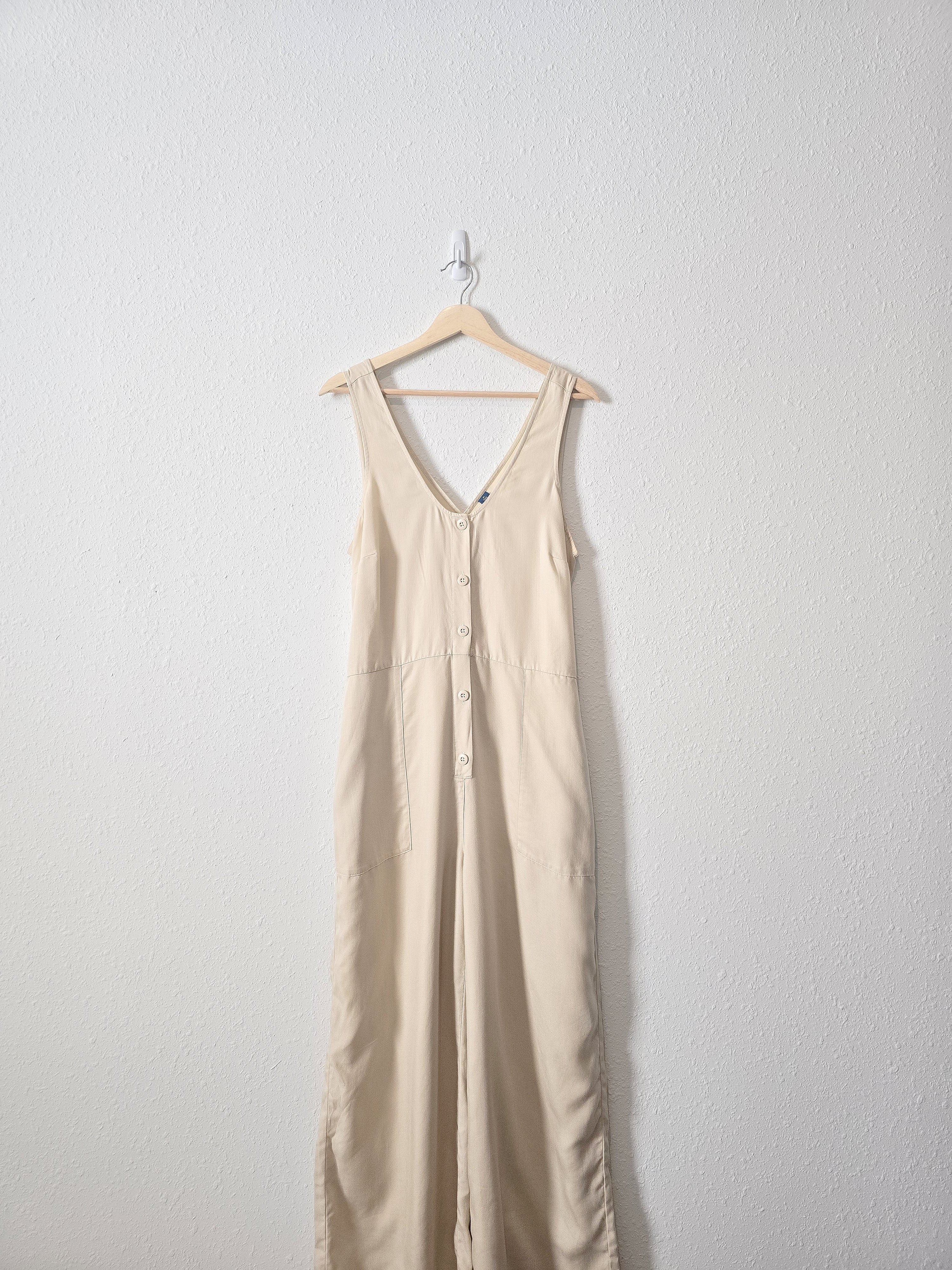 Cream Wide Leg Jumpsuit (MT)