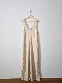 Cream Wide Leg Jumpsuit (MT)