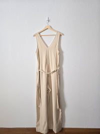 Cream Wide Leg Jumpsuit (MT)