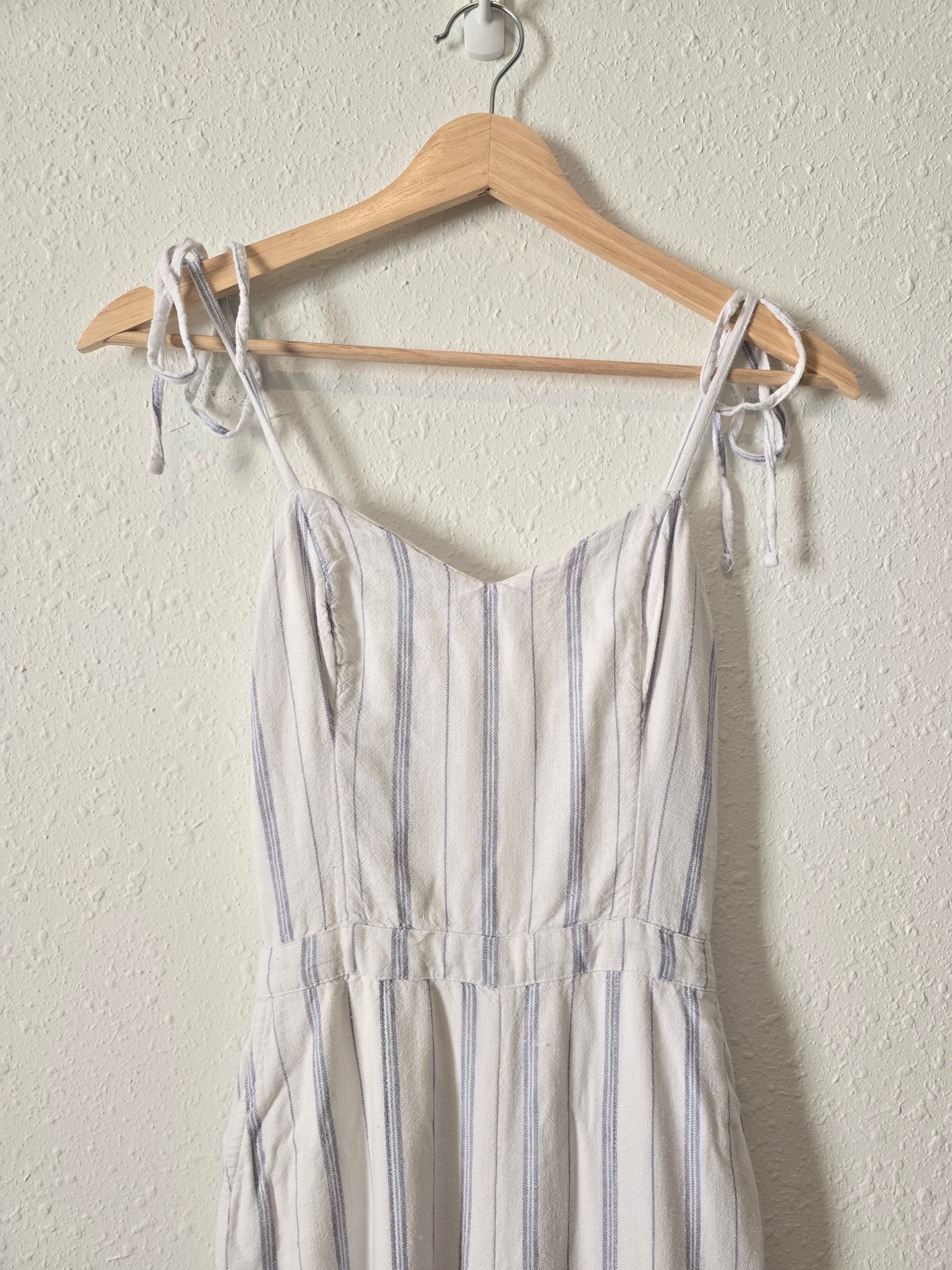 Abercrombie Linen Striped Jumpsuit (XS)