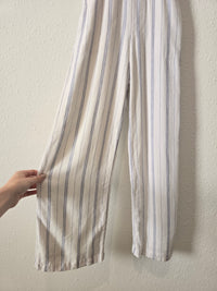 Abercrombie Linen Striped Jumpsuit (XS)