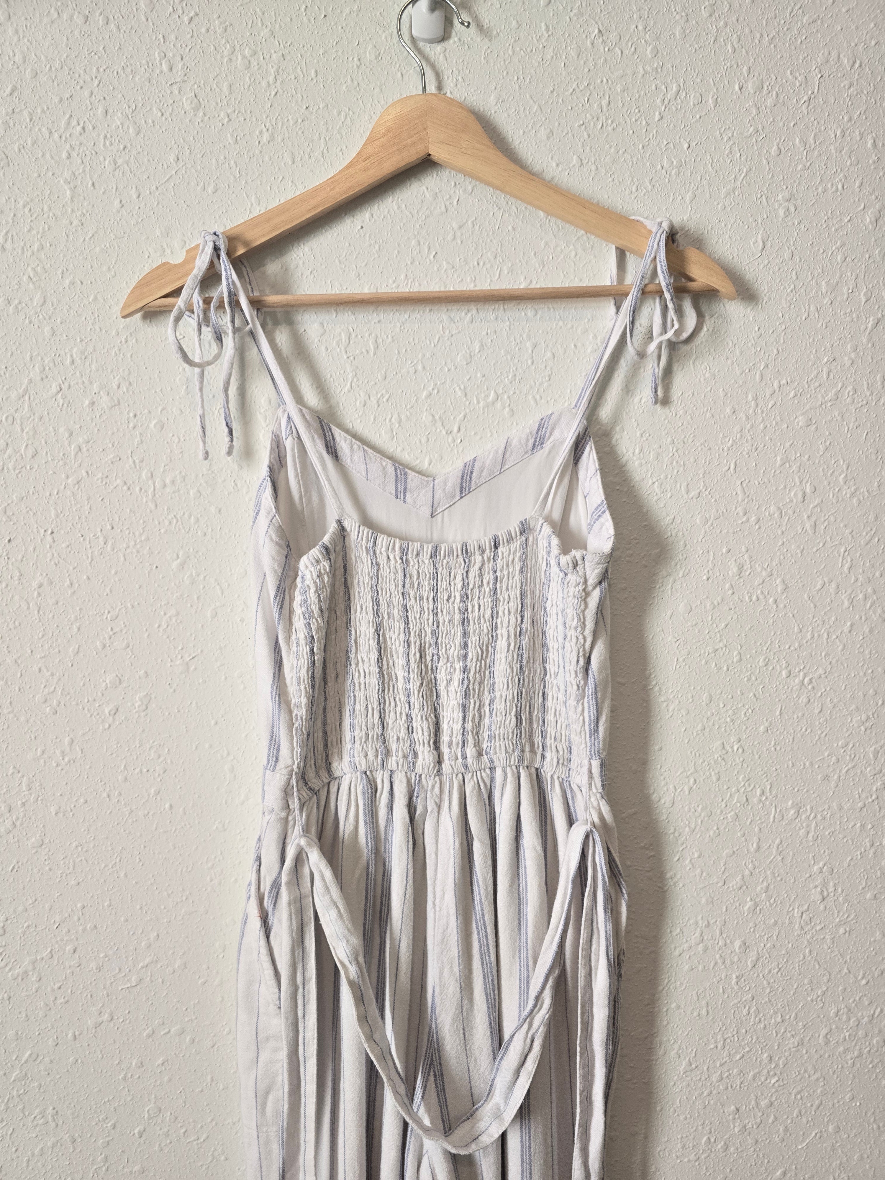 Abercrombie Linen Striped Jumpsuit (XS)