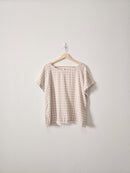 Gingham Linen Blend Top (XL)