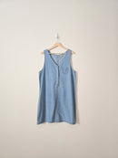 Vintage Cotton Denim Dress (L)