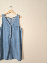 Vintage Cotton Denim Dress (L)