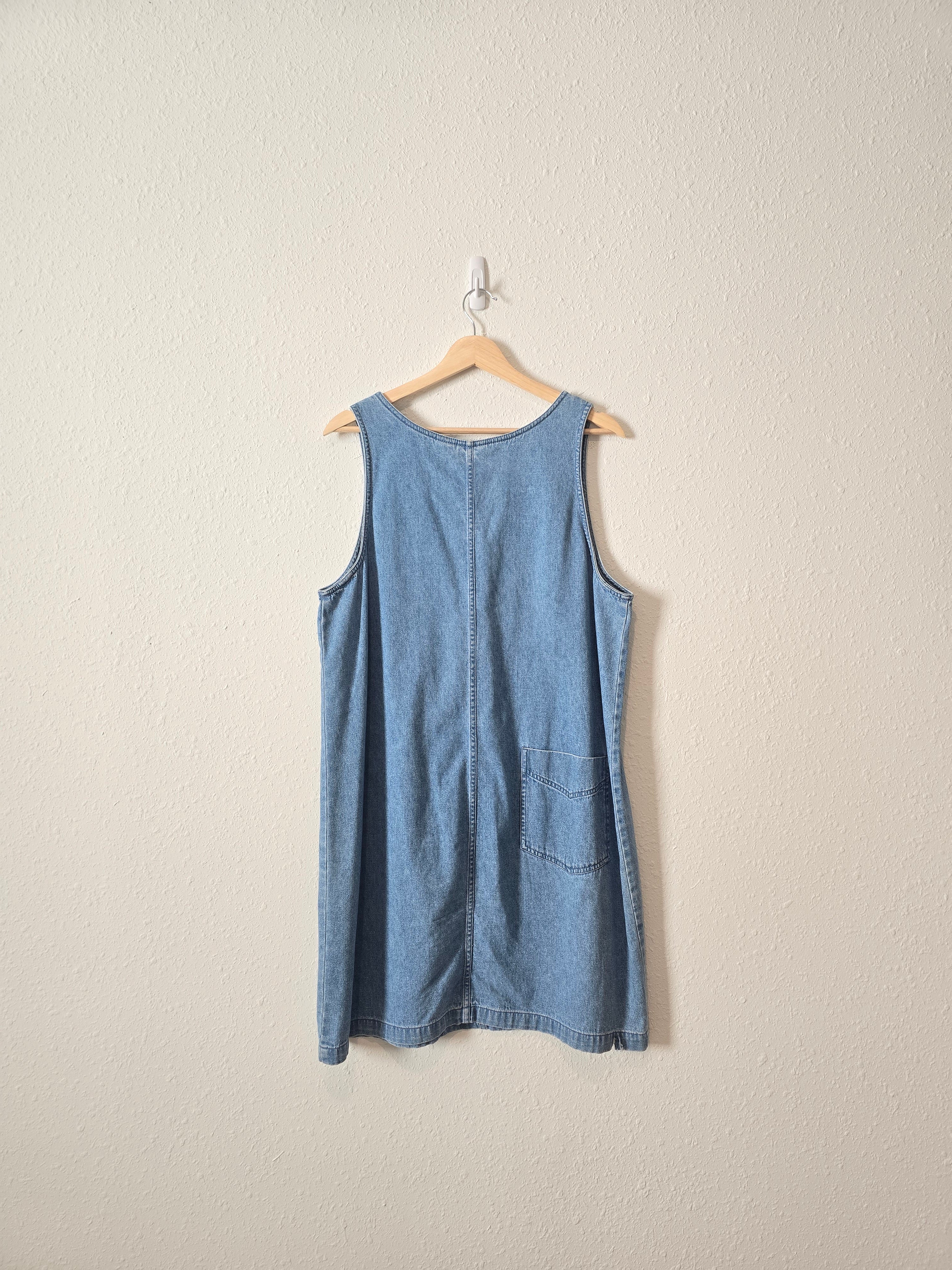 Vintage Cotton Denim Dress (L)