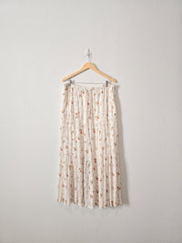 Colorful Floral Maxi Skirt (XL)