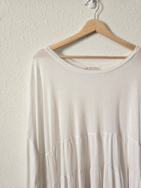 Free People White Tiered Tunic (XS/S)