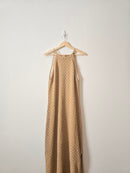 Neutral Crochet Knit Maxi Dress (M)