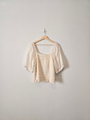 Smocked Puff Sleeve Top (XXL)