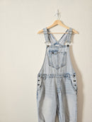 Hidden Distressed Denim Overalls (L)