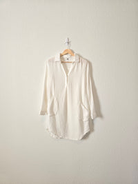 YFB White Beachy Gauze Tunic (XS)