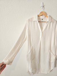 YFB White Beachy Gauze Tunic (XS)