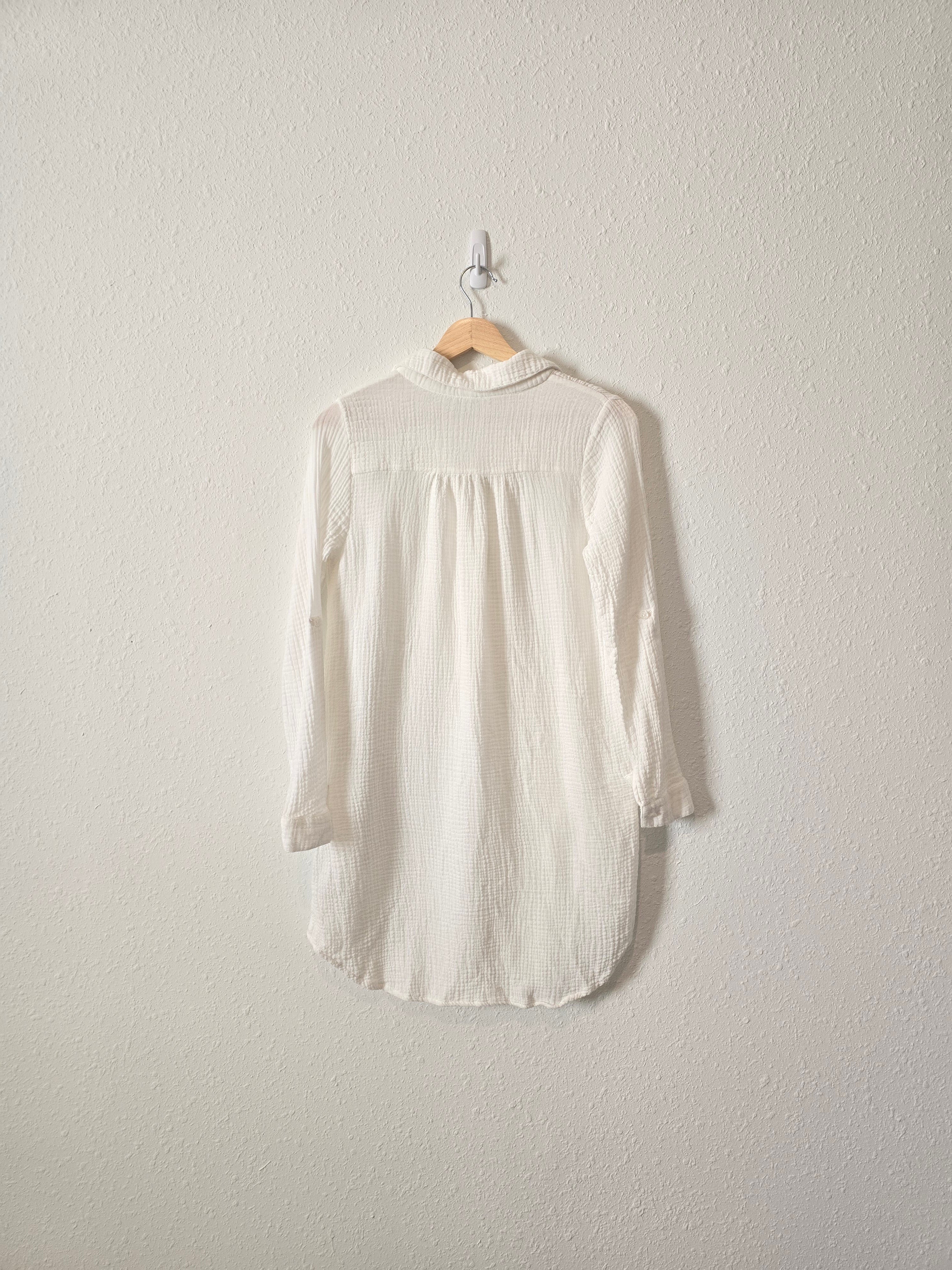 YFB White Beachy Gauze Tunic (XS)