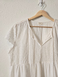 Boho Textured Babydoll Top (L/XL)