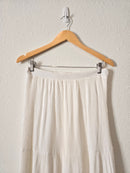 Lulus White Maxi Skirt (M/L) *flawed*