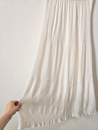 Lulus White Maxi Skirt (M/L) *flawed*