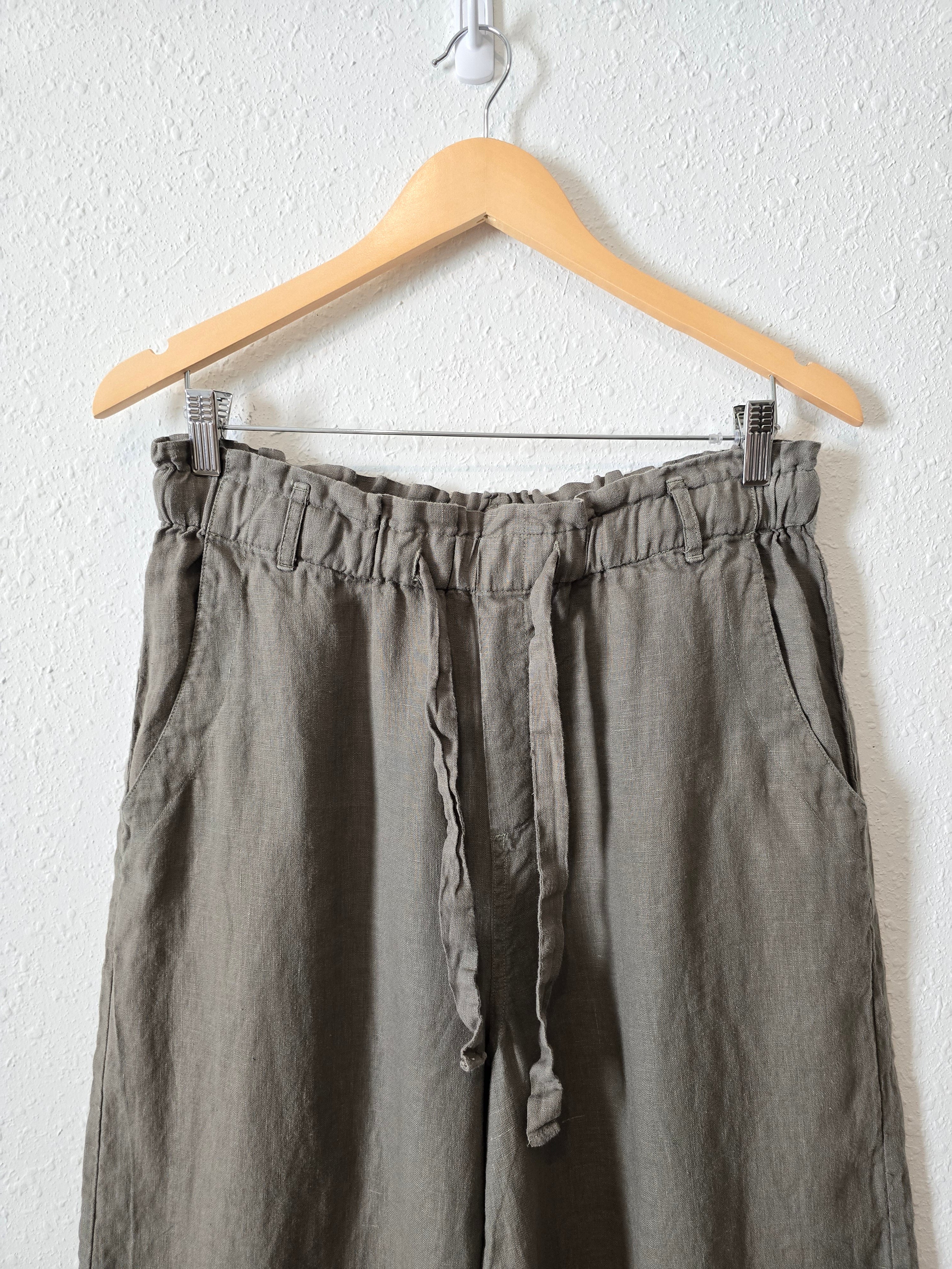 Anthropologie Linen Wide Leg Pants (L)