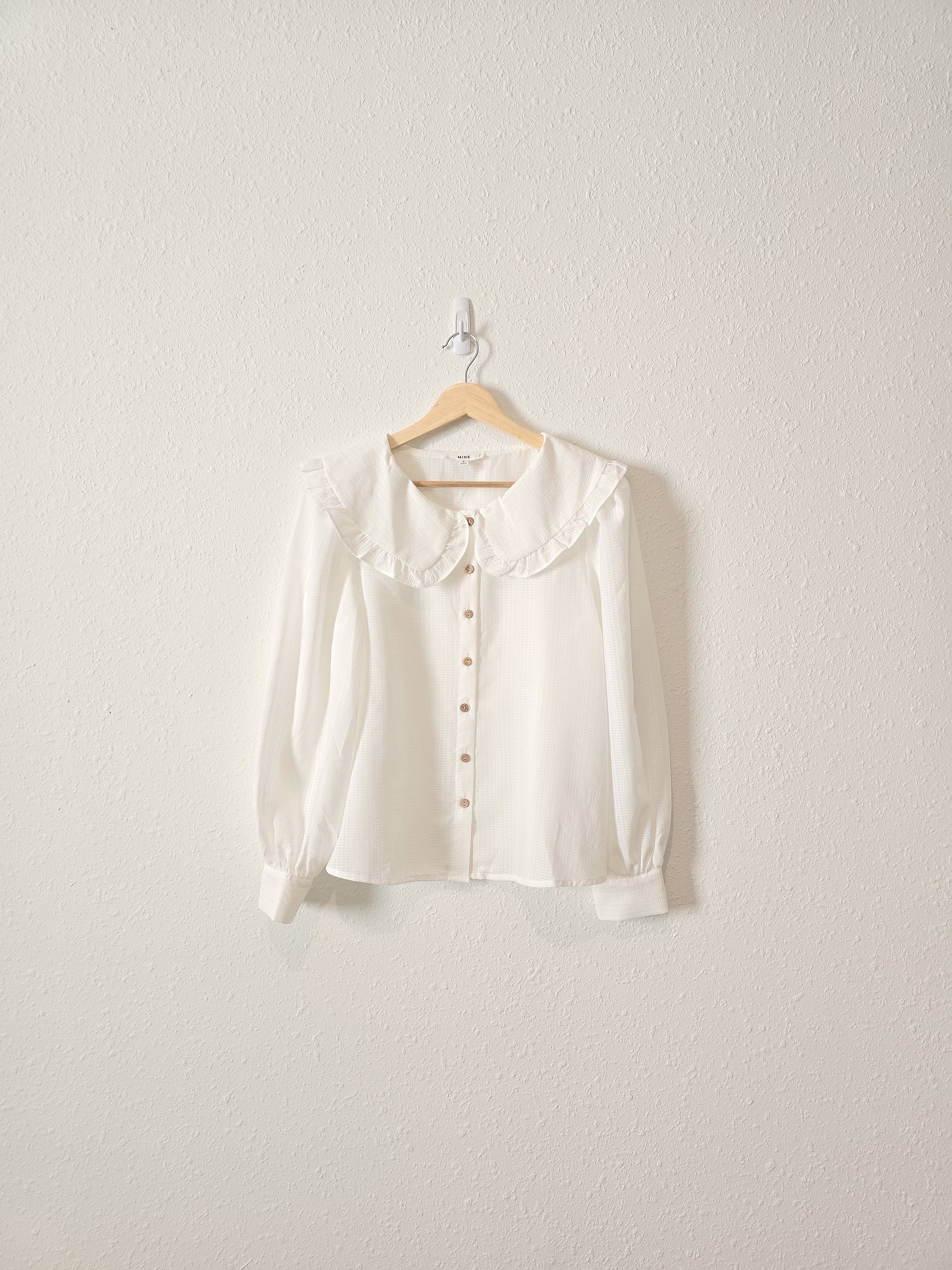 Peter Pan Collar Button Up (S)