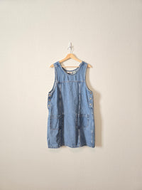 Vintage Cotton Denim Dress (L)