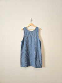 Vintage Cotton Denim Dress (L)