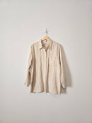 Vintage 100% Linen Button Up (M)