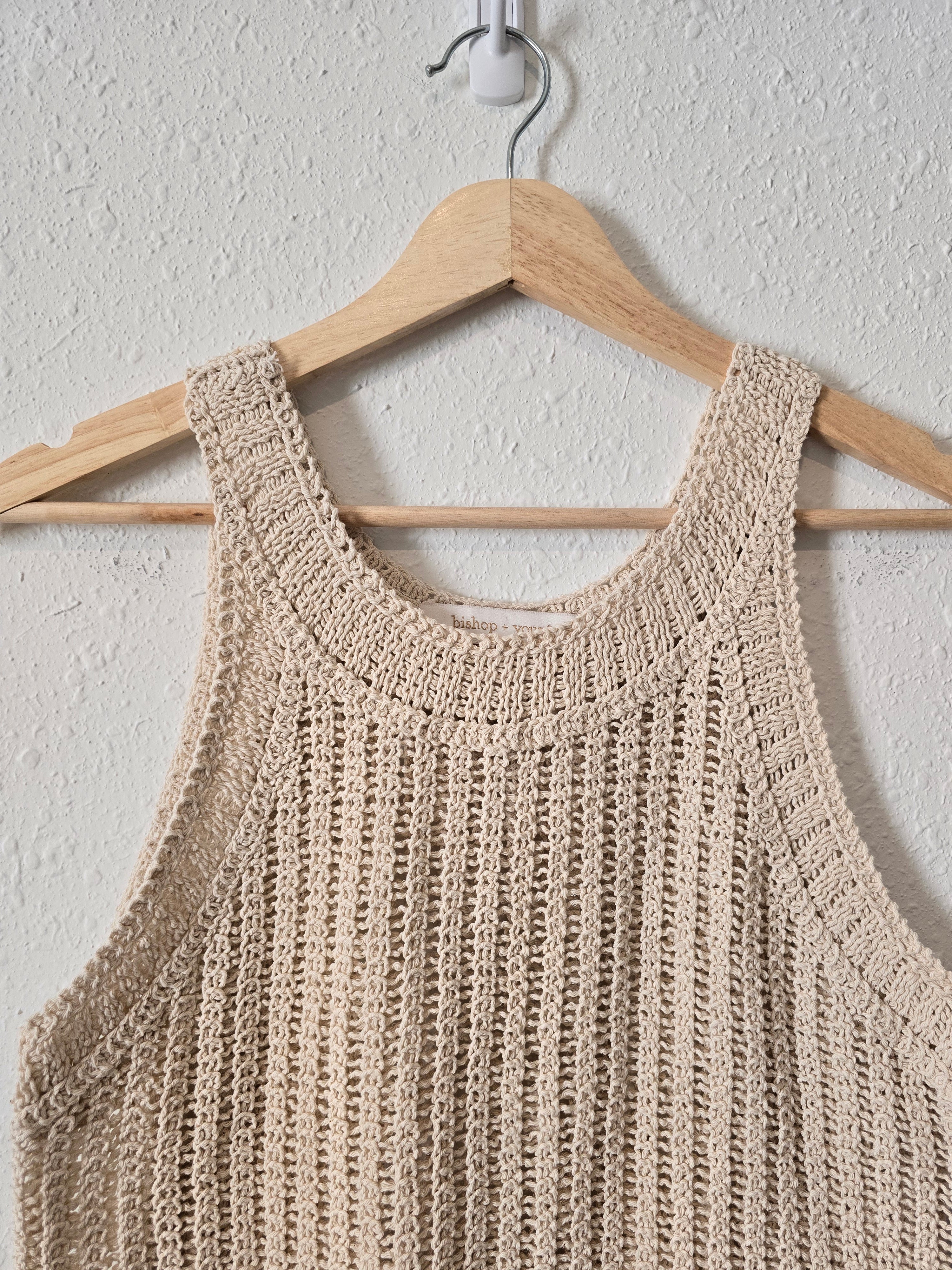 Coastal Cotton Knit Tank (S)