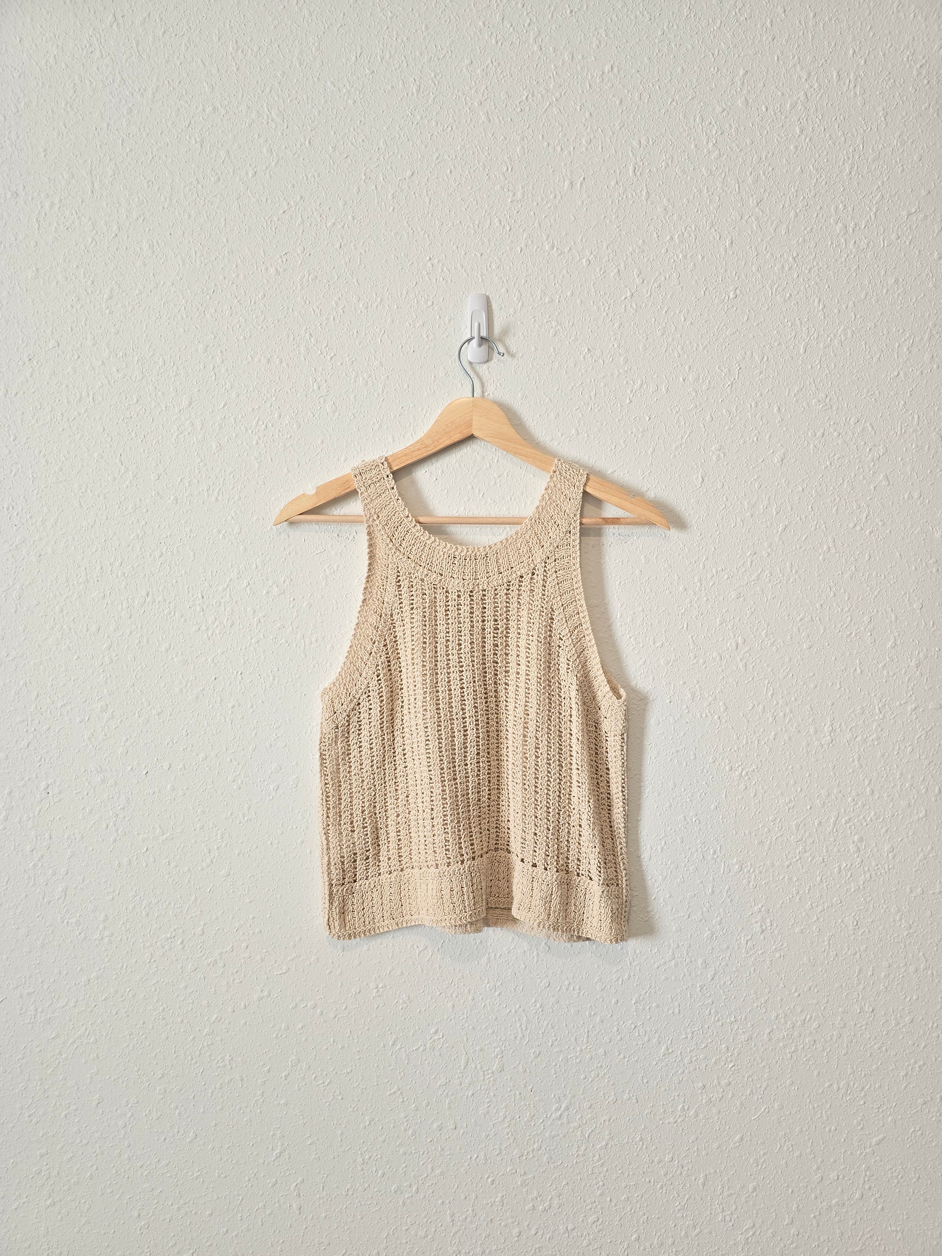 Coastal Cotton Knit Tank (S)