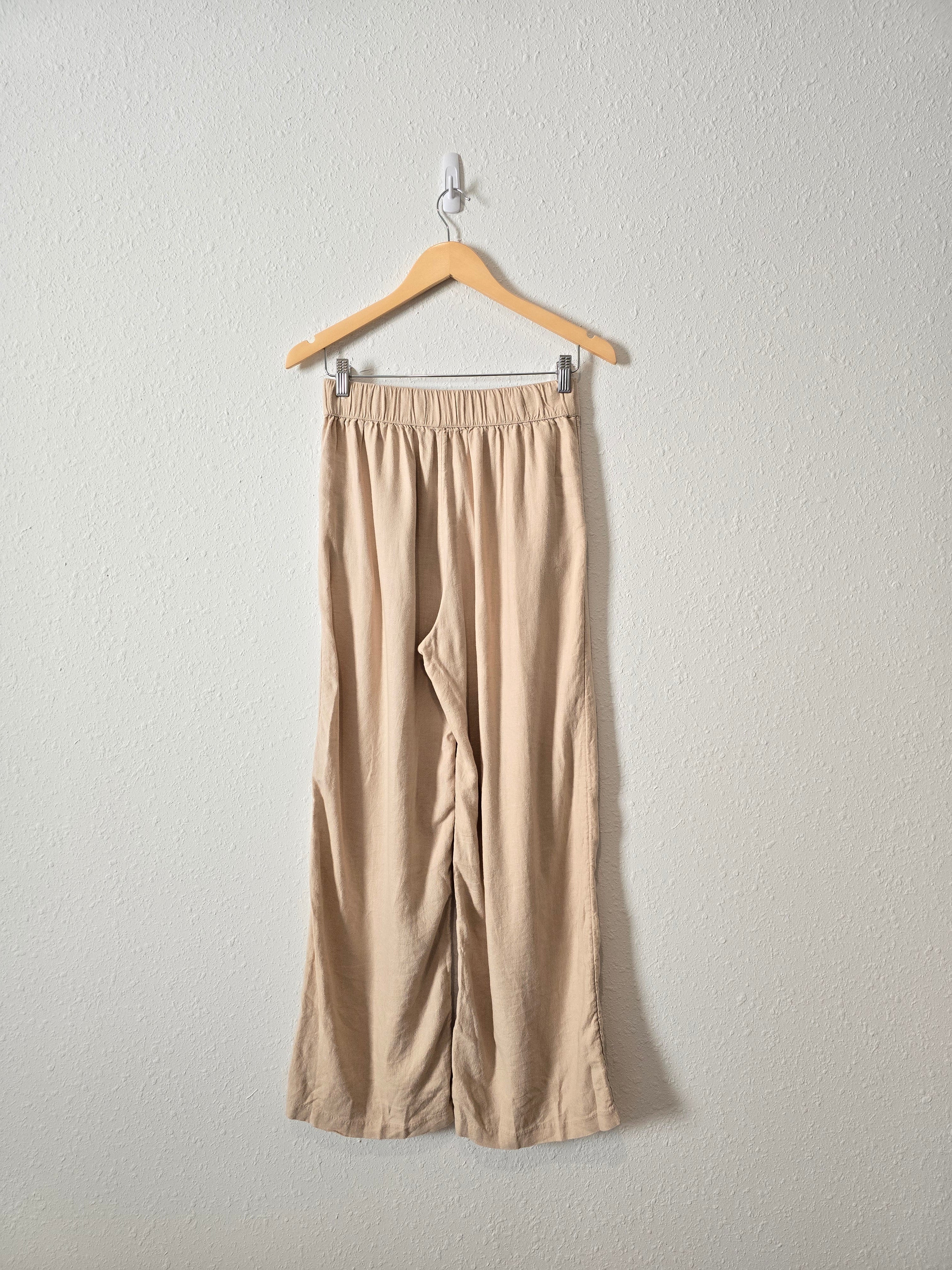 Abercrombie Wide Leg Linen Pants (S)