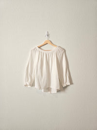 Madewell White Gauzy Top (XS/S)